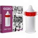 Egzo Hot Red kondóm s cvočkami, 1 kus