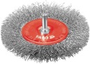 KOTÚČOVÁ KEFA S DRŽIAKMI. 100MM INOX