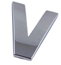 ZNAK PÍSMENO CHROMOVÉ PÍSMENO V V VEĽKÉ 5,6 cm D7N85