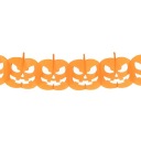 Papierové ozdoby Halloween Garland Orange Tekvica 170 cm