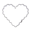 Vykrajovač WAVED HEART, vykrajovač na perníčky