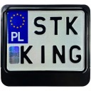 Rám ŠPZ na moped, moped, skúter, ČIERNA