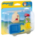 Playmobil 1.2.3 6961 Stavebný robotník s fúrikom
