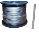 FI oceľové lano 2mm, 6x7 výplet, 1 meter v plášti