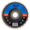 Leštiaci kotúč na leštenie lamelových lamiel FILTOVÁ VLNA 125 mm TEDIAM