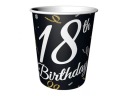 Poháre, B&C 18 Birthday, 200 ml, 6 ks [papier, narodeniny, párty].