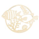 DREVENÝ PRSTEŇ ZÁKLADNA LAPAČ SNOV FISH FISH - 23cm