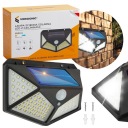 SOLAR LAMPA SÚMRAK SNÍMAČ POHYBU 100LED 600lm