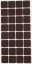 STAROSTLIVOSŤ O PODLAHU samolepiace plsti 25 x 25 mm HNEDÁ