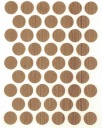 Čiapka samolepiaca 14mm dub226 50 ks