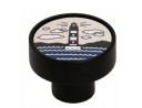 Čierna drevená nábytková kľučka GD08 + LANTERN V63