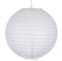 Papierový LAMPSHADE lampáš LAMPA 30cm BIELA