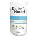 DOLINA NOTECI Prémiové mokré krmivo pre psov bohaté na jahňacinu, 150g vrecúško