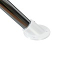 Šikmá rozeta, 45 stupňov pre 25 mm tyč, Šikmá rukoväť pre 25 mm nábytkovú rúrku, biela