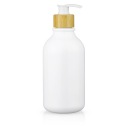 DÁVKOVAČ TEKUTÉHO MYDLA FĽAŠA S PUMPAČKOU NA TEKUTÉ GÉL 500ml 0,5l BAMBUS