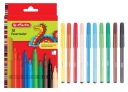 Stredoškolské fixky, 10 farieb, 2mm, HERLITZ
