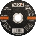 KOVOVÉ REZNÉ KOTOUČE 125 x 2,5 x 22 YATO YT-5924
