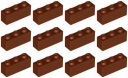 LEGO 3622 BRICK 1x3 hnedá NOVINKA (15g) 12 ks.
