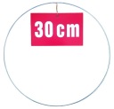 STRIEBORNÝ prsteň/ráfik na lapače snov a makramé, 30 cm