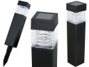 LED solárne svietidlo, zapustený štvorcový stĺpik, záhradná dekorácia, vstupy na terasu, P-301