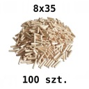 DREVENÝ NÁBYTOKOVÝ KOLÍK BUK Ø8x35 mm 100 KS