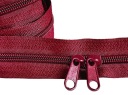 Špirálová páska na zips 5 mm zips na meter MODRÁ 1 meter + 2 zipsy