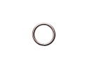 Koženkový prsteň na opasok 25 / 4 mm strieborný 1 ks