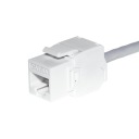 Keystone jack RJ45 kat.6A UTP modul, bez náradia