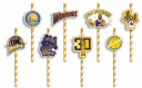NARODENINOVÉ SLAMKY s POSTAVIČKAMI - BASKETBALOVÉ TÍMY NBA LAKERS - 8 ks.