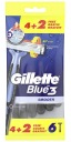 Holiaci strojček Gillette Blue 3 Hladký 6 ks.