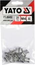 HLINÍKOVÉ NITOVACIE MATICE M4 20 ks. YT-36452 YATO