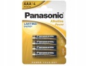 Alkalické batérie PANASONIC AAA / LR03 4 ks