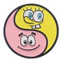 Kovový okrúhly Spongebob & Patrick Pin