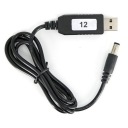 12V napájanie z USB konektora - 5V až 12V DC 5,5/2,1 mm