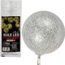 Vatové guličky 10 LED 5 cm na batérie