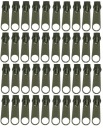 5mm Zipsy NA ZipSovú PÁSKU Zips STROJOVÚ ŠMÚČKU OLIVOVÁ - 40 ks