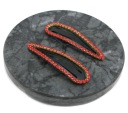 SKLENENÉ DEKORATÍVNE sponky do vlasov, ČERVENÉ ZIRKÓNY, 2 KS, 6 cm