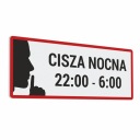 Ticho v noci - nálepka 6x15