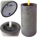 SVIEČKA NA AKUMULÁTOROV 15CM BETONOVÝ EFEKT LED SVIEČKA VLOŽKA PLAMEŇ PLAMEŇ
