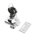 NÁBYTKOVÁ ZÁMKA NA DVERE NÁBYTKU, MINI SKLE/CHROM 407 AMIX