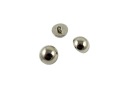 Zrkadlový gombík na nohe - 10mm strieborný (6 ks)