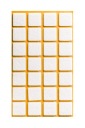 Samolepiace plstené podložky pod štvorcový nábytok – BIELE 20x20mm