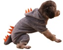 MIKINA DINOSAUR PRE PSA OBLEČENIE TEPLÁŠKA ŠEDÁ S