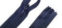 Skrytý zips na šaty 20 cm. NAVY