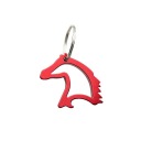 YORK Kľúčenka s otváračom HORSE HEAD, červená