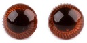 Oči pre hračky maskota 20mm succinit - 1 pár
