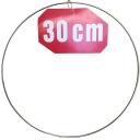 STRIEBORNÝ prsteň/ráfik na lapače snov/makramé 30 cm