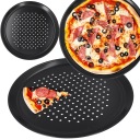 Plech na pečenie PIZZY PERFOROVANÝ FORMA 32 CM NEPRIĽNAVÝ NÁTER