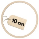 Drevená obruč 10 cm, leštená, na lapač snov, kruh, kruh, základ makramé