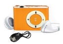 MP3 PREHRÁVAČ Čítačka kariet až 32 slúchadiel ORANŽOVÁ